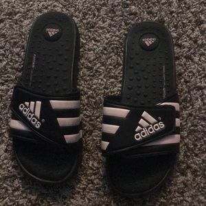 Pink adidas sandals